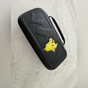Pikachu Pokemon Nintendo Switch Portable Travel Black Case